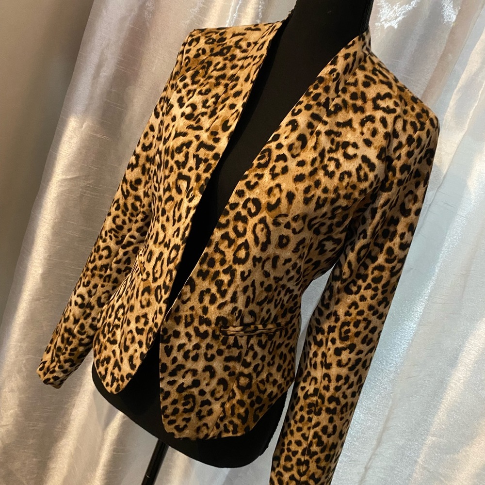 Space Girl Z Animal Print Blazer